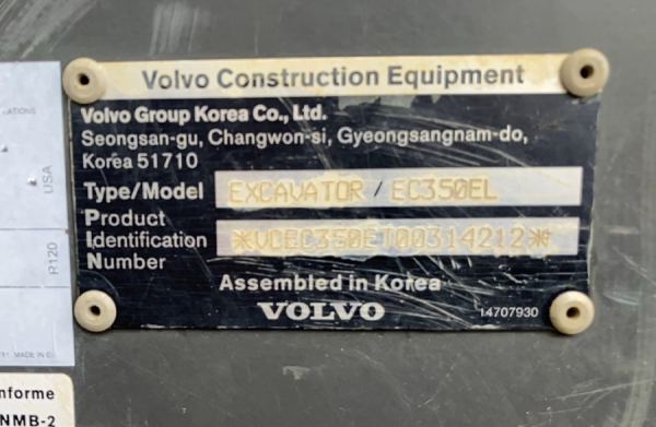 EXCAVADORA CADENAS EC350EL - Imagen 5
